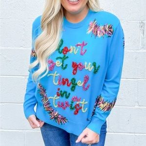 Queen of Sparkles Sweater/Top, worn once!